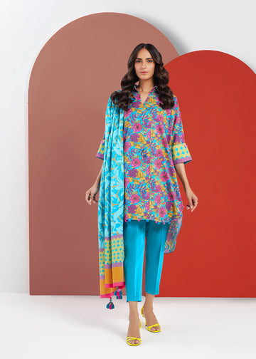 Alkaram MS-09-23-Blue Mid Summer Collection Online Shopping